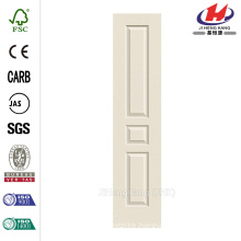 18 in. x 80 in. High Quality Woodgrain 3-Panel White Primed Molded Interior Door Slab